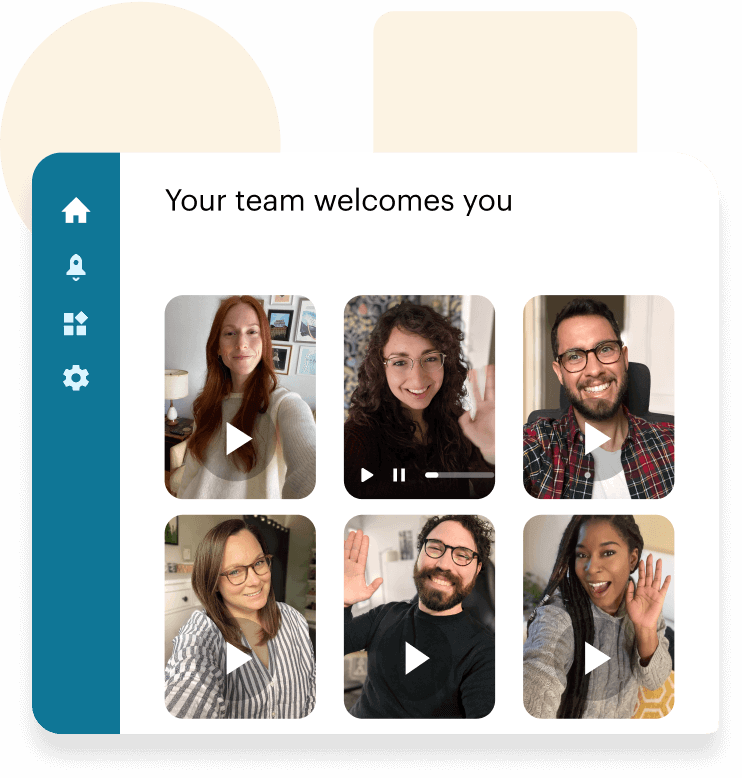 An example of welcome videos as part a new employee's onboarding on Softstart