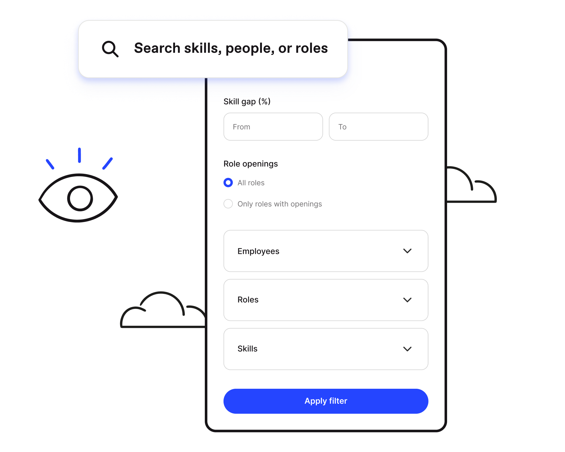 search for skills people or roles