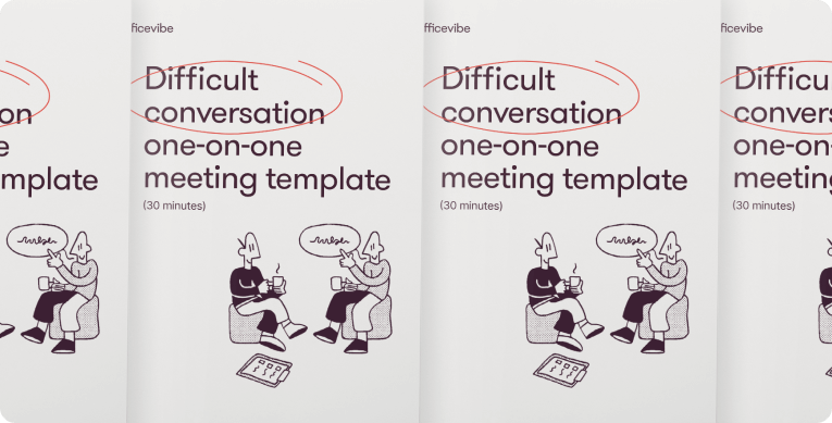 Difficult Conversation one-on-one meeting template