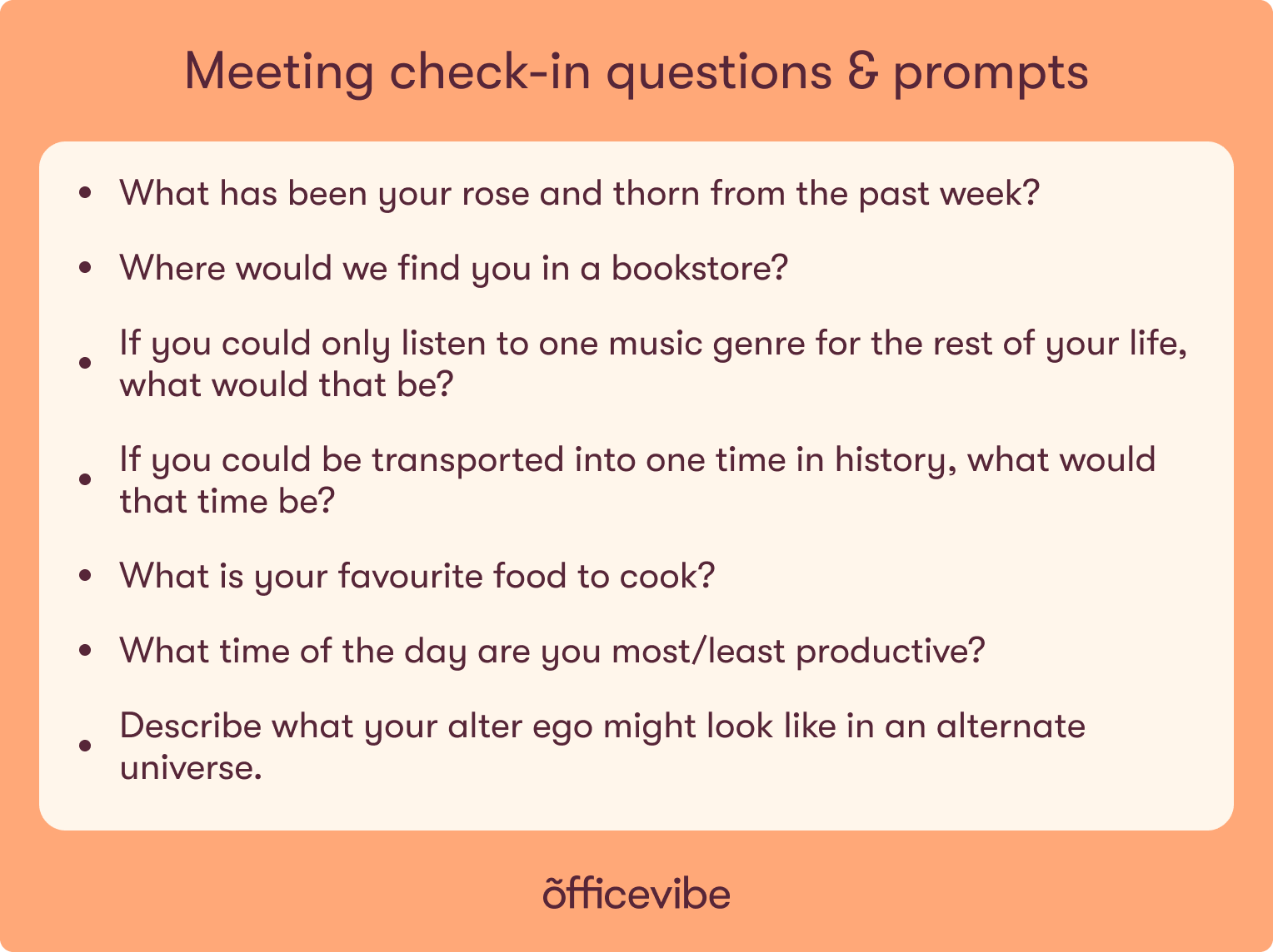 examples of meeting check-in and prompts
