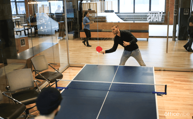 Officevibe company culture ping pong