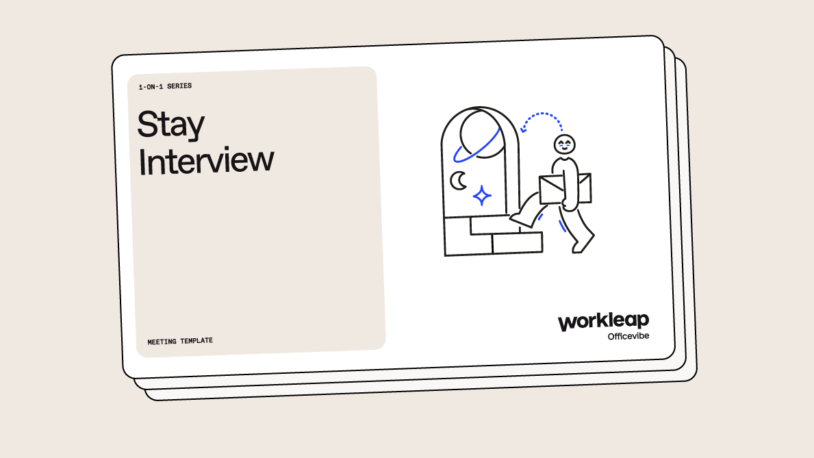 Stay interview template cover